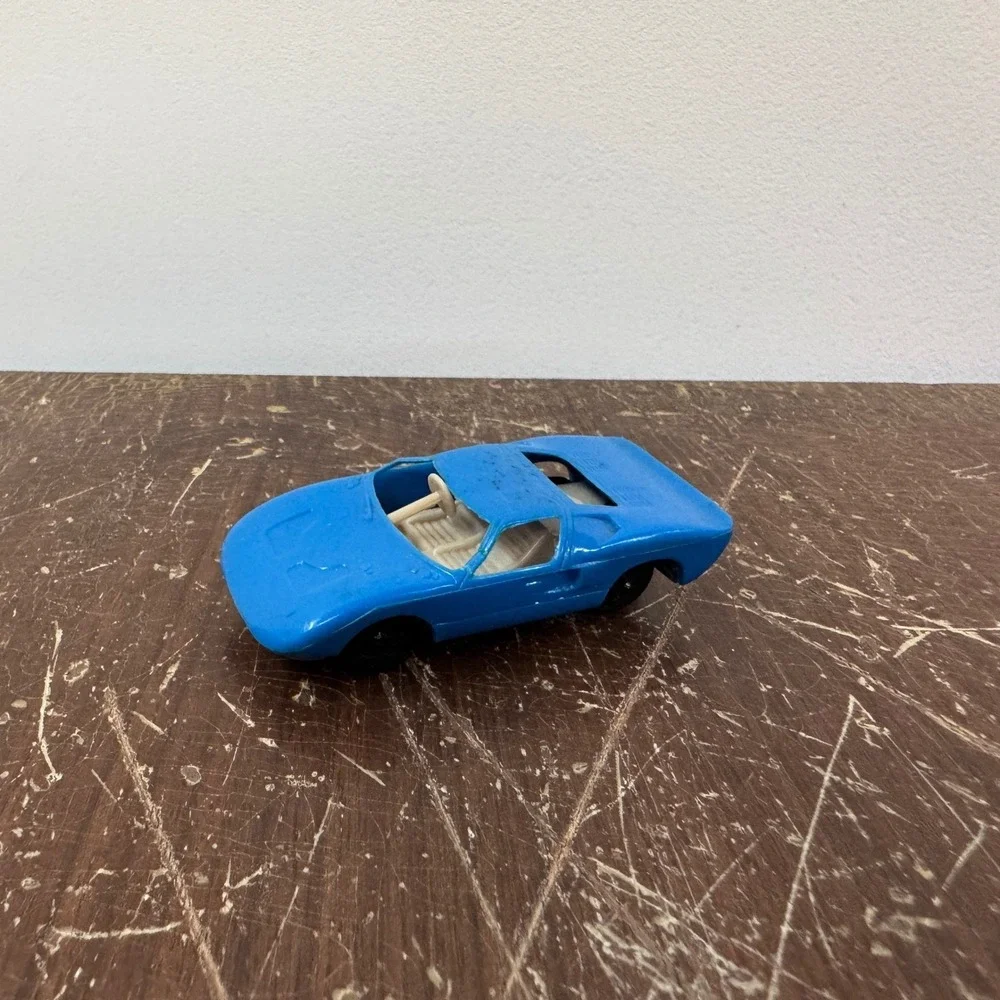 Vintage Aurora Cigar Box Ford GT‎ 6105 Blue Diecast Toy Car Made in USA